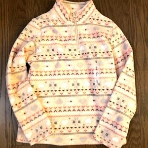 Children's Place girls size large fleece half zip